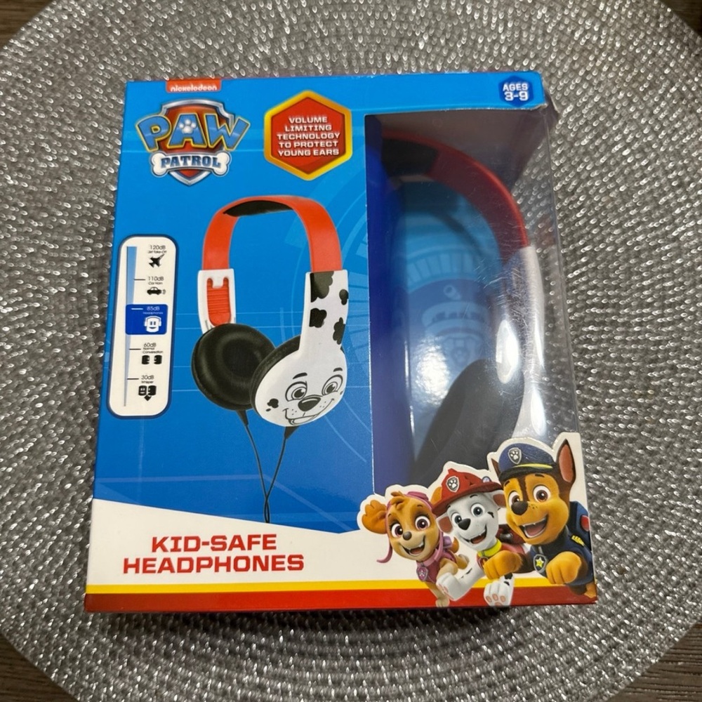 Paw Patrol Blue and Red Kid-Safe Headphones